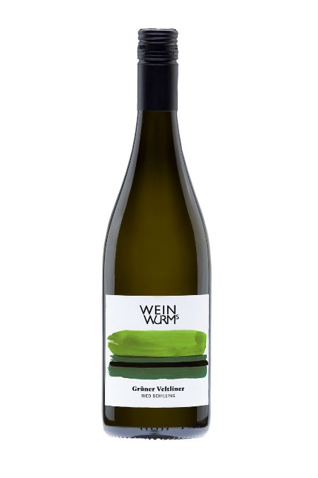 Flaschenfoto WEINWURMs Schilling GRÜNER VELTLINER Ried Schilling